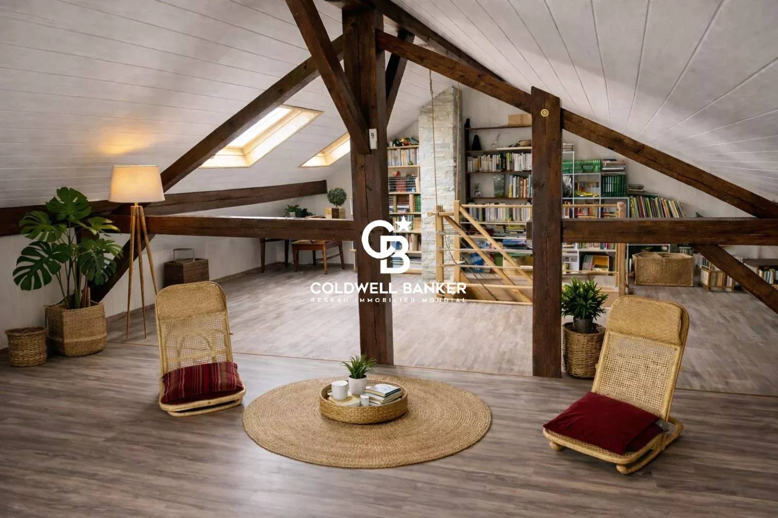 Maison de village avec vue dégagée sur le Lac Léman – 110 m² – Saxel