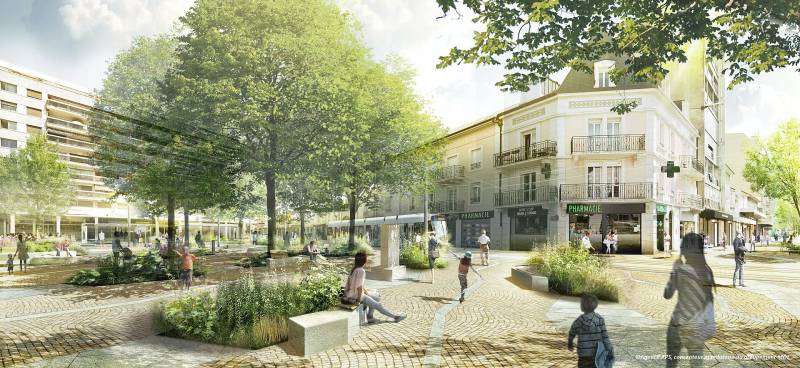 Piétonnisation du centre ville d'Annemasse