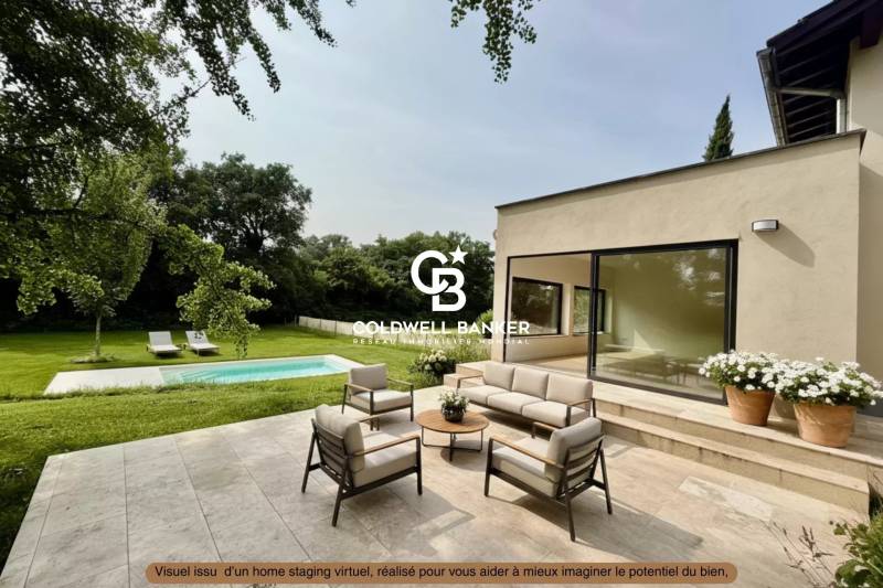 À Vendre : Maison neuve 220 m² piscine, vue Jura– Prévessin 01280