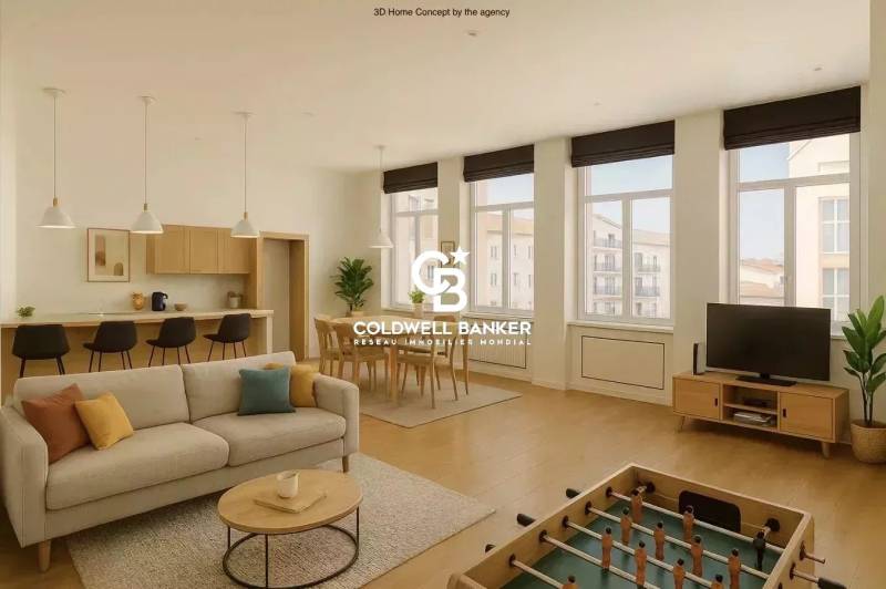 Appartement T5 à vendre traversant à Annemasse 74100 centre proche gare CEVA avec 4 chambres et parking