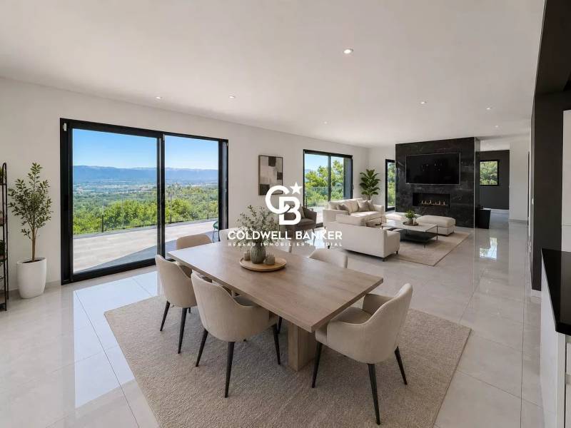 Villa d'architecte à vendre à Cranves-Sales avec piscine et vue panoramique sur le Jet d'Eau